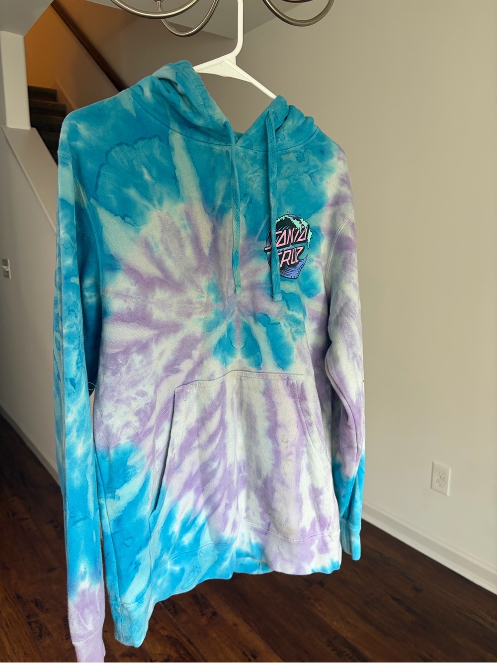 Santa Cruz Hoodie in Teal & Aqua